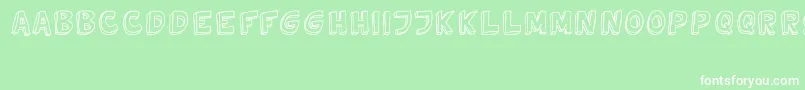 フォントTweedyVer02112010Thunderpanda – 緑の背景に白い文字
