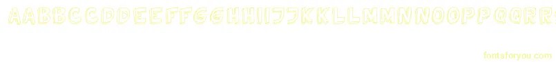 Шрифт TweedyVer02112010Thunderpanda – жёлтые шрифты