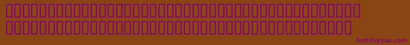 Wod Font – Purple Fonts on Brown Background