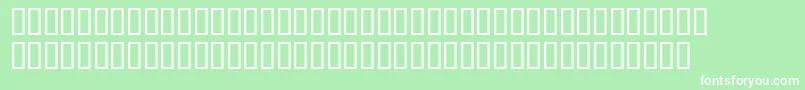 Wod Font – White Fonts on Green Background