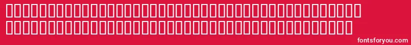 Wod Font – White Fonts on Red Background