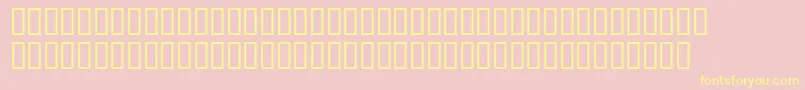 Wod Font – Yellow Fonts on Pink Background