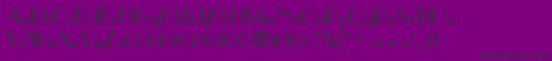 Paragonn Font – Black Fonts on Purple Background