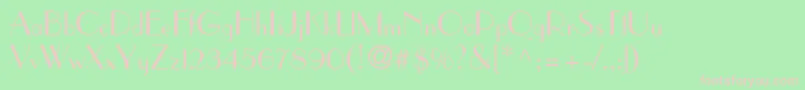 Paragonn Font – Pink Fonts on Green Background