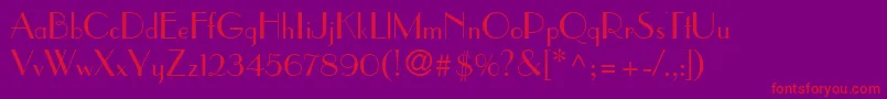 Paragonn Font – Red Fonts on Purple Background