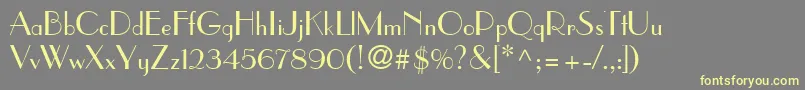 Paragonn-Schriftart – Gelbe Schriften auf grauem Hintergrund
