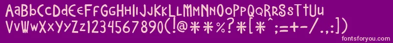 NeocatRegular3.0 Font – Pink Fonts on Purple Background