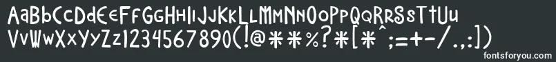 NeocatRegular3.0 Font – White Fonts on Black Background
