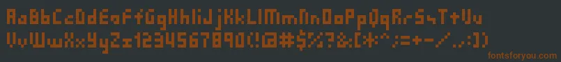 Shakagraphics03 Font – Brown Fonts on Black Background