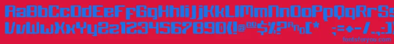 Blackwolf Font – Blue Fonts on Red Background