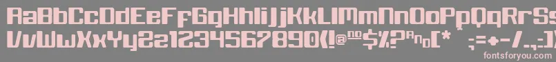 Blackwolf Font – Pink Fonts on Gray Background