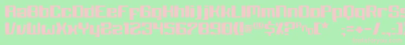 Blackwolf Font – Pink Fonts on Green Background