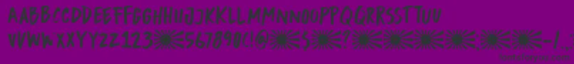 DkBuntaro Font – Black Fonts on Purple Background