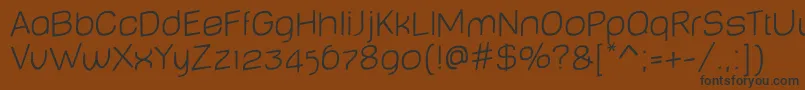 BabyMinethinJumping Font – Black Fonts on Brown Background