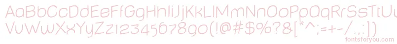 BabyMinethinJumping Font – Pink Fonts on White Background