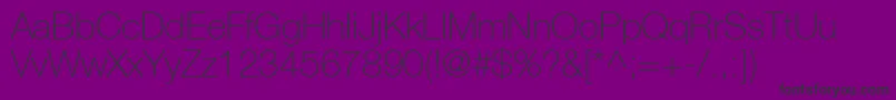 ContextRepriseThinSsiThin-Schriftart – Schwarze Schriften auf violettem Hintergrund