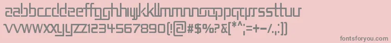 Rep2cn Font – Gray Fonts on Pink Background