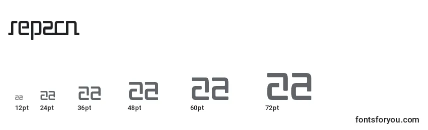 Размеры шрифта Rep2cn