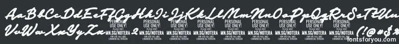 Notera2blackPersonal Font – White Fonts