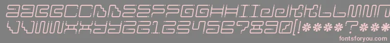 Iron Lounge Dots 2 Font – Pink Fonts on Gray Background