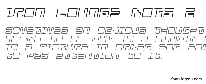 Обзор шрифта Iron Lounge Dots 2