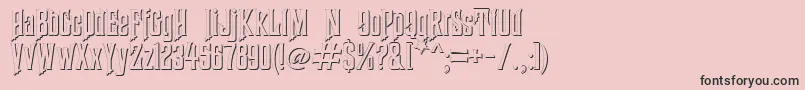 fuente HauntedMouseShadowAlt – Fuentes Negras Sobre Fondo Rosa