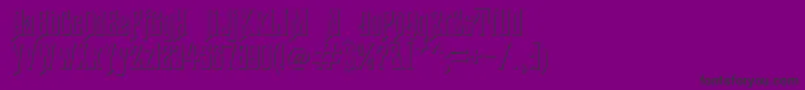 HauntedMouseShadowAlt Font – Black Fonts on Purple Background