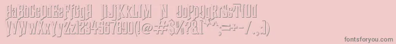 HauntedMouseShadowAlt Font – Gray Fonts on Pink Background