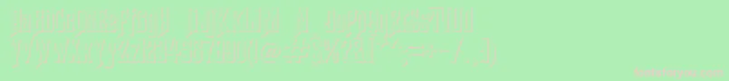 HauntedMouseShadowAlt Font – Pink Fonts on Green Background