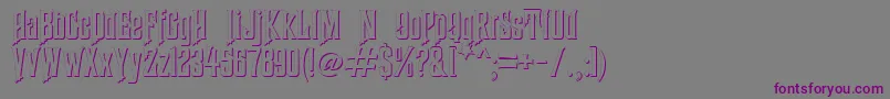 HauntedMouseShadowAlt-fontti – violetit fontit harmaalla taustalla