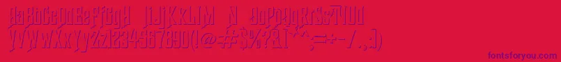 HauntedMouseShadowAlt Font – Purple Fonts on Red Background