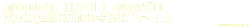 HauntedMouseShadowAlt-Schriftart – Gelbe Schriften