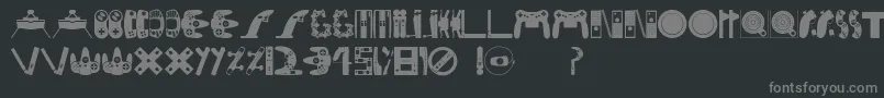Consolefont Font – Gray Fonts on Black Background