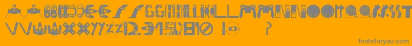 Police Consolefont – polices grises sur fond orange