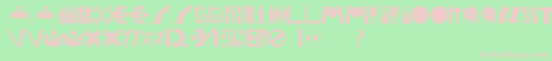 Consolefont Font – Pink Fonts on Green Background