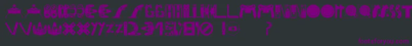Consolefont-Schriftart – Violette Schriften auf schwarzem Hintergrund