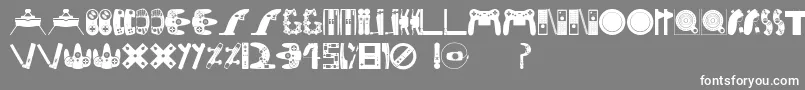 Consolefont Font – White Fonts on Gray Background