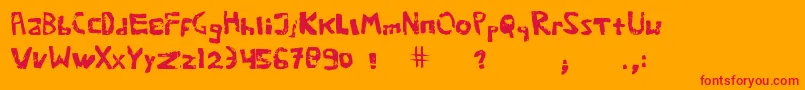 Подробнее о шрифте Wearepotatoes Шрифт Wearepotatoes – красные шрифты на оранжевом фоне