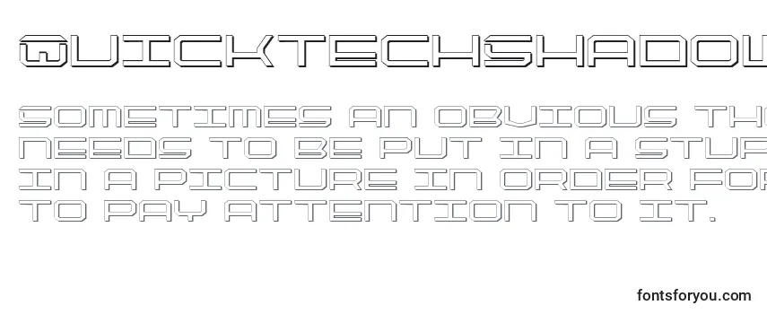 QuicktechShadow Font
