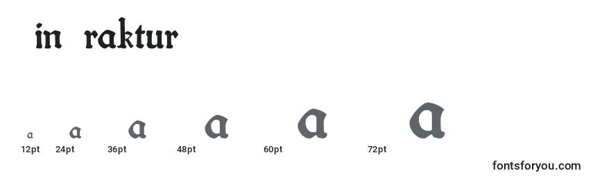 FinFraktur Font Sizes