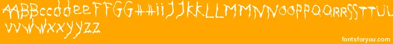 フォントGothika – オレンジの背景に白い文字