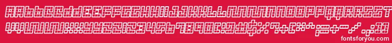 Trickb12 Font – White Fonts on Red Background