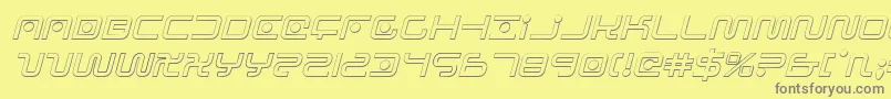 Saganoi Font – Gray Fonts on Yellow Background