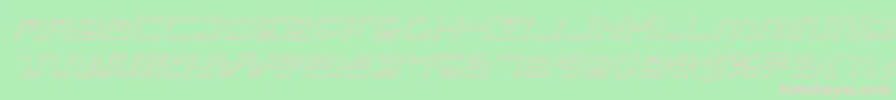 Saganoi Font – Pink Fonts on Green Background