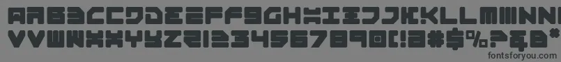 フォントOmega 3 – 黒い文字の灰色の背景