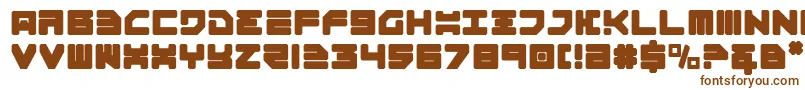 Omega 3 Font – Brown Fonts on White Background