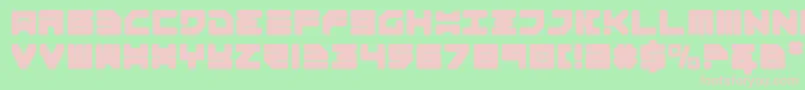 Omega 3 Font – Pink Fonts on Green Background