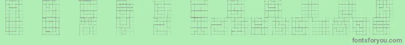 Sketchiquac Font – Gray Fonts on Green Background