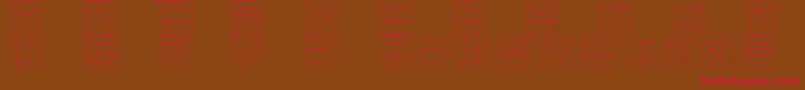Sketchiquac Font – Red Fonts on Brown Background