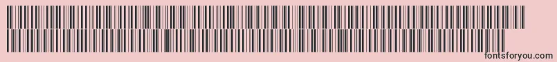 V300007 Font – Black Fonts on Pink Background